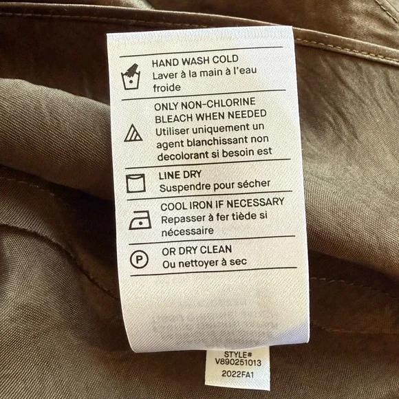 VINCE Satin Slip Dress in Nutwood Size S - Picture 13 of 16